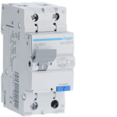 Disjunctor diferențial P+N 10A/30mA, C, 4,5kA, tip AC