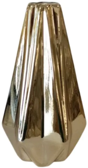 Vază Morello - C Gold, 8.5 х 16 cm
