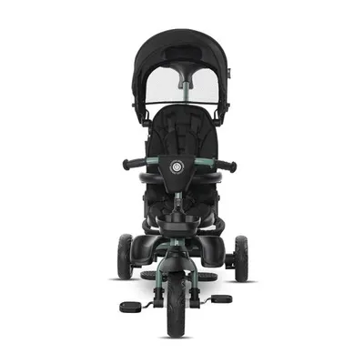 Tricicleta pentru copii Lorelli Freccia Black Green multifunctionala, pliabila, sezut rotativ 360 grade, greutate admisa 25 kg, roti Eva