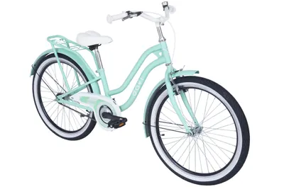 Bicicleta copii Davi Zilly, 24″, 130-165 cm, 1 viteza, Menta