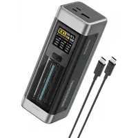 Baterie Externa Cuktech, 25000mAh, 210W, QC + PD, 1 x USB-A - 2 x USB-C, Neagra CUK00P23GLBK