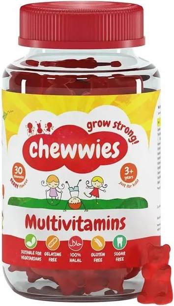 Chewwies Grow Strong Multivitamins, 30 tablete masticabile, Life Extension
