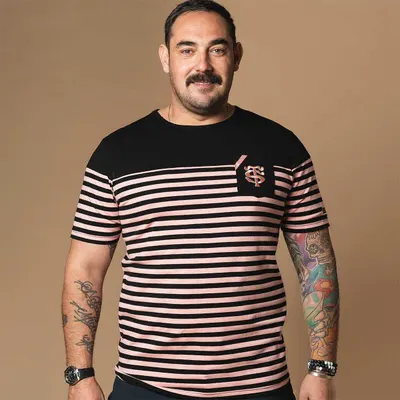 Tricou marinière La Fashion - Stade Toulousain X Religion Rugby negru și roz