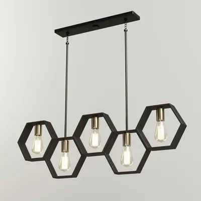 Vintage – Lustra 5 x E27 (hexagon/liniara) / 3184