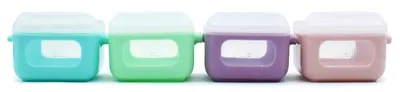 Set recipiente pentru mâncare Melii - Snap & Go, 4 x 118 ml