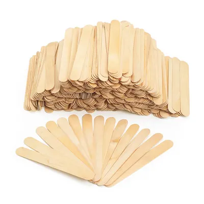 Set de 500 de bețișoare mari din lemn