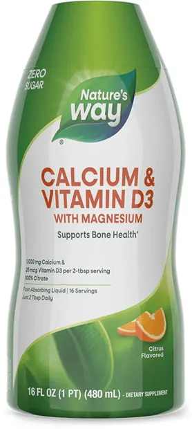 Calcium & Vitamin D3, Citrice, 480 ml, Nature's Way