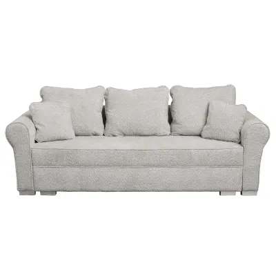 Canapea extensibila SARA N, 3 locuri, cu lada depozitare, bej inchis, 235x90x75 cm