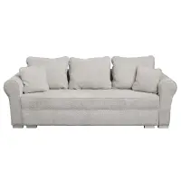 Canapea extensibila SARA N, 3 locuri, cu lada depozitare, bej inchis, 235x90x75 cm
