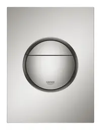 Placa de actionare Grohe, Nova Cosmopolitan WC wall plate S, marimea S, dubla actionare, 130 x 172 mm, verticala, supersteel, crom mat