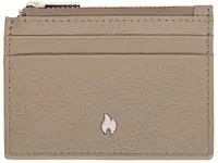 Husă pentru cărți Zippo Signature - RFID protecție, cu fermoar, bej