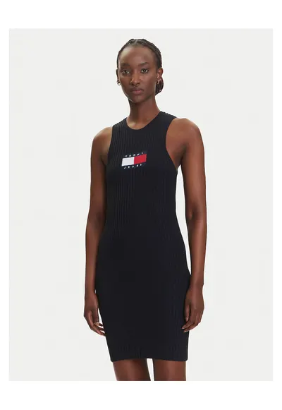 Rochie tricotata neagra - femei