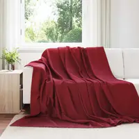 vidaXL Pături de aruncat 24 buc. Roșu Bordeaux 240 x 220 cm 17.62 kg