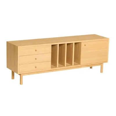 Comodă în culoare naturală cu aspect de lemn de stejar 140x50x37 cm Nobby – Hübsch