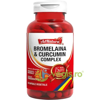 Bromelaina si Curcumin Complex 30cps