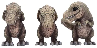Set statuete Nemesis Now Adult: Humor - Three Wise T-Rex