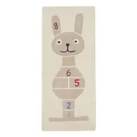 Covor de joacă pentru copii țesut manual din amestesc de lână 75x180 cm Rabbit Hopscotch – OYOY Mini