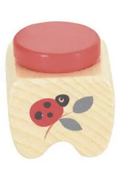 Cutiuta din lemn pentru pastrarea dintisorilor de lapte. Buburuza