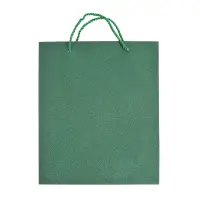 Punga de cadou verde cu sclipici 30 cm