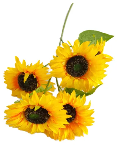 Floare artificială Morello - Floarea-soarelui cu 5 culori, 98 cm