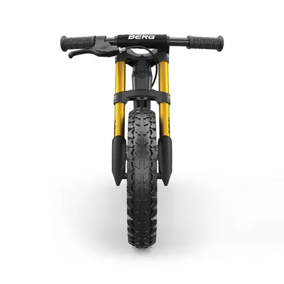 Bicicleta copii fara pedale Berg Biky Cross gri cu frana de mana, sa reglabila pe inaltime minim 32-maxim 45 cm, varsta 2,5-5 ani, inaltime utilizator 90-120 cm, greutate maxima utilizator 30 kg , roti pneumatice