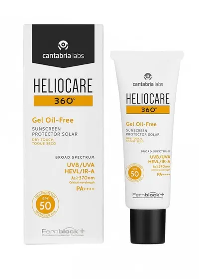 Heliocare 360 Gel Oil-Free SPF50+ – protectie solara ten mixt/gras 50ml