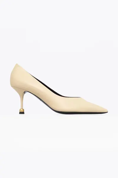 Vanda Novak pantofi cu toc stiletto din piele Pola Ivory