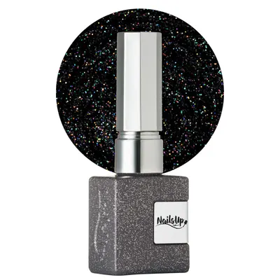 Oja Semipermanenta NAILSUP Infinity Silver cu Sclipici 046