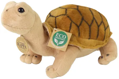 Jucărie de pluș Rappa Eco Friends - Broască țestoasă maro Agatha, 25 cm