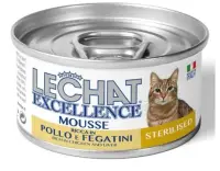Hrana Umeda Pentru Pisici, LeChat Excellence Steril, Mousse Cu Pui/Ficat, 85g 85g