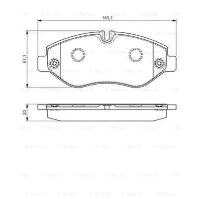 Set placute frana, frana disc BOSCH 0 986 495 113