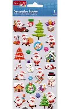 Stickere decorative: Puffy Craciun. Model 3