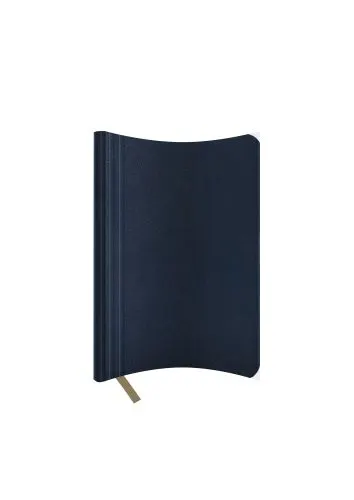 Agenda nedatata A5 Castelli, coperta flexibila Nebraska bleumarin, dictando ivory