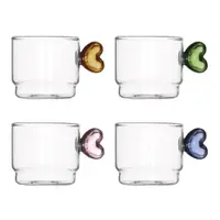 Căni 4 buc. din sticlă 90 ml – Brandani