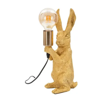 Veioză aurie (înălțime 35,5 cm) Rubbit – Mauro Ferretti