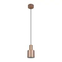 Lustră maro cu abajur din metal ø 12 cm Agudo – Trio