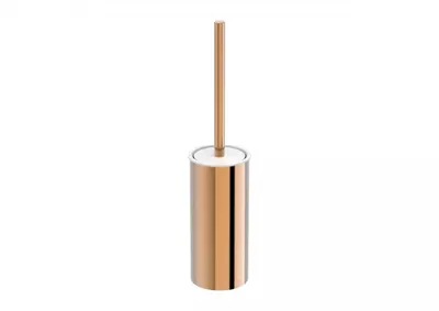 Perie WC Roca Tempo A817038RG0, pe podea, metal/plastic, lucios, Rose gold