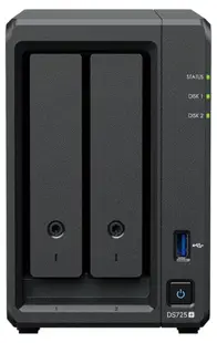 Dispozitiv NAS Synology - DiskStation DS725+, 2-Bay, 2.5GbE, negru