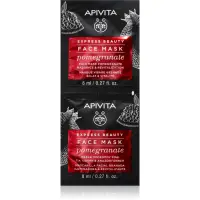 Apivita Express Beauty Pomegranate Mască facială pentru revitalizare și iluminare 2x8 ml