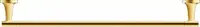 Bara prosop Duravit Starck T 0099423400, montare pe perete, 600 mm, metal, Auriu lucios