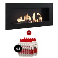 Pachet DELTA 2 SLIM - 90 x 40 cm + 12L bioetanol
