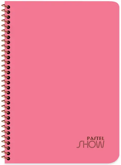 Caiet cu spirală Keskin Color Pastel Show - A4,72file, rânduri late, sortiment