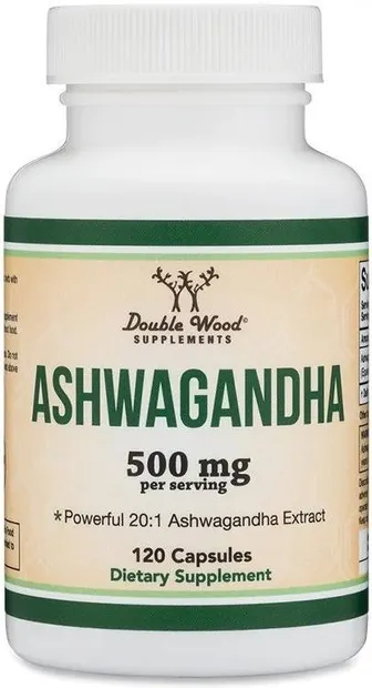Ashwagandha, 500 mg, 120 capsule, Double Wood