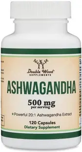 Ashwagandha, 500 mg, 120 capsule, Double Wood