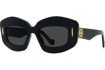 Loewe Anagram Black Rectangular Sunglasses