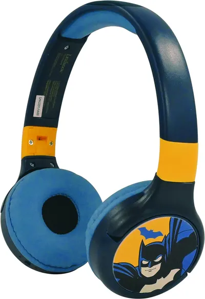 Căști pentru copii Lexibook - Batman HPBT010BAT, wireless, albastru