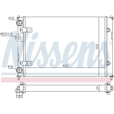 Radiator, racire motor NISSENS 639981