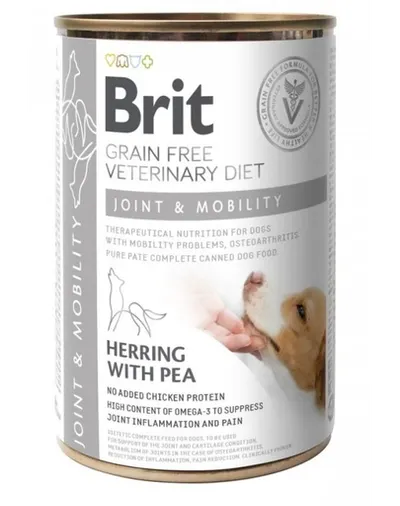 BRIT Veterinary Diet Dog Joint &amp; Mobility aliment pentru articulatiile cainilor 12x400 g