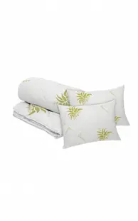 Set Aloe Vera Essence, 2 perne microfibra 50x70 cm si pilota matlasata