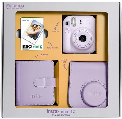 Set Fujifilm - instax mini 12 Bundle Box, Lilac Purple